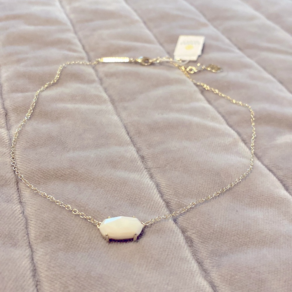 Kendra Scott choker necklace with white stone